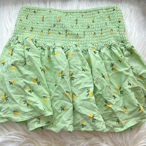 Lemon Print Skirt